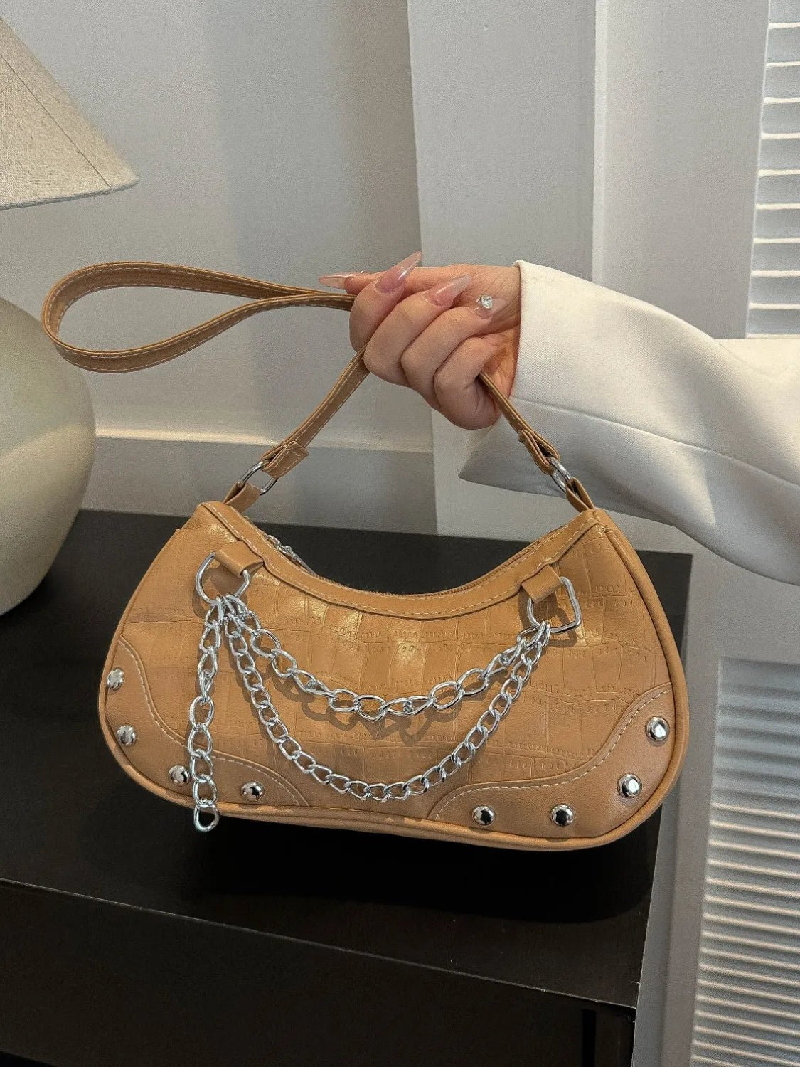 Chain PU Leather Shoulder BagBag