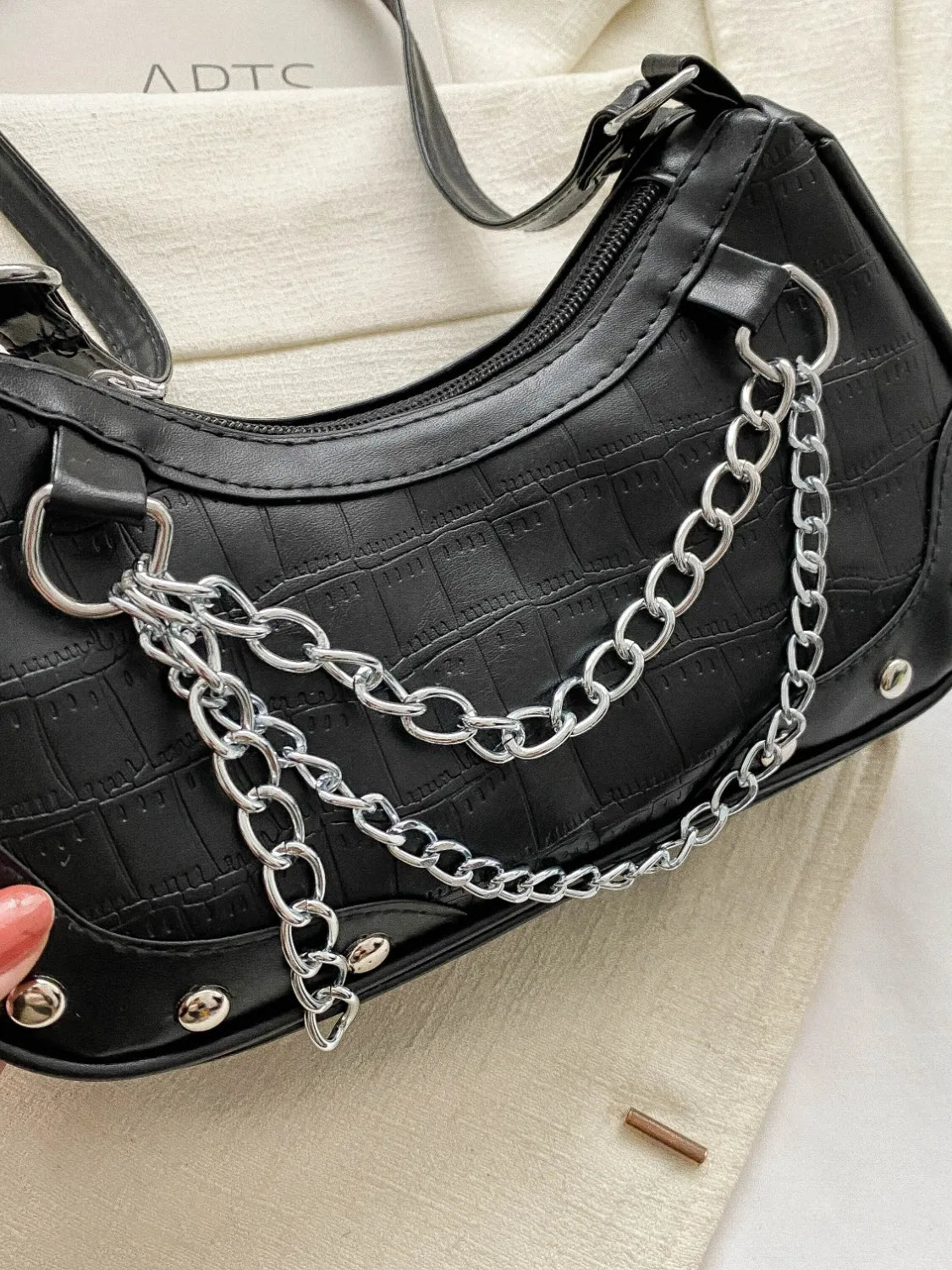 Chain PU Leather Shoulder BagBag