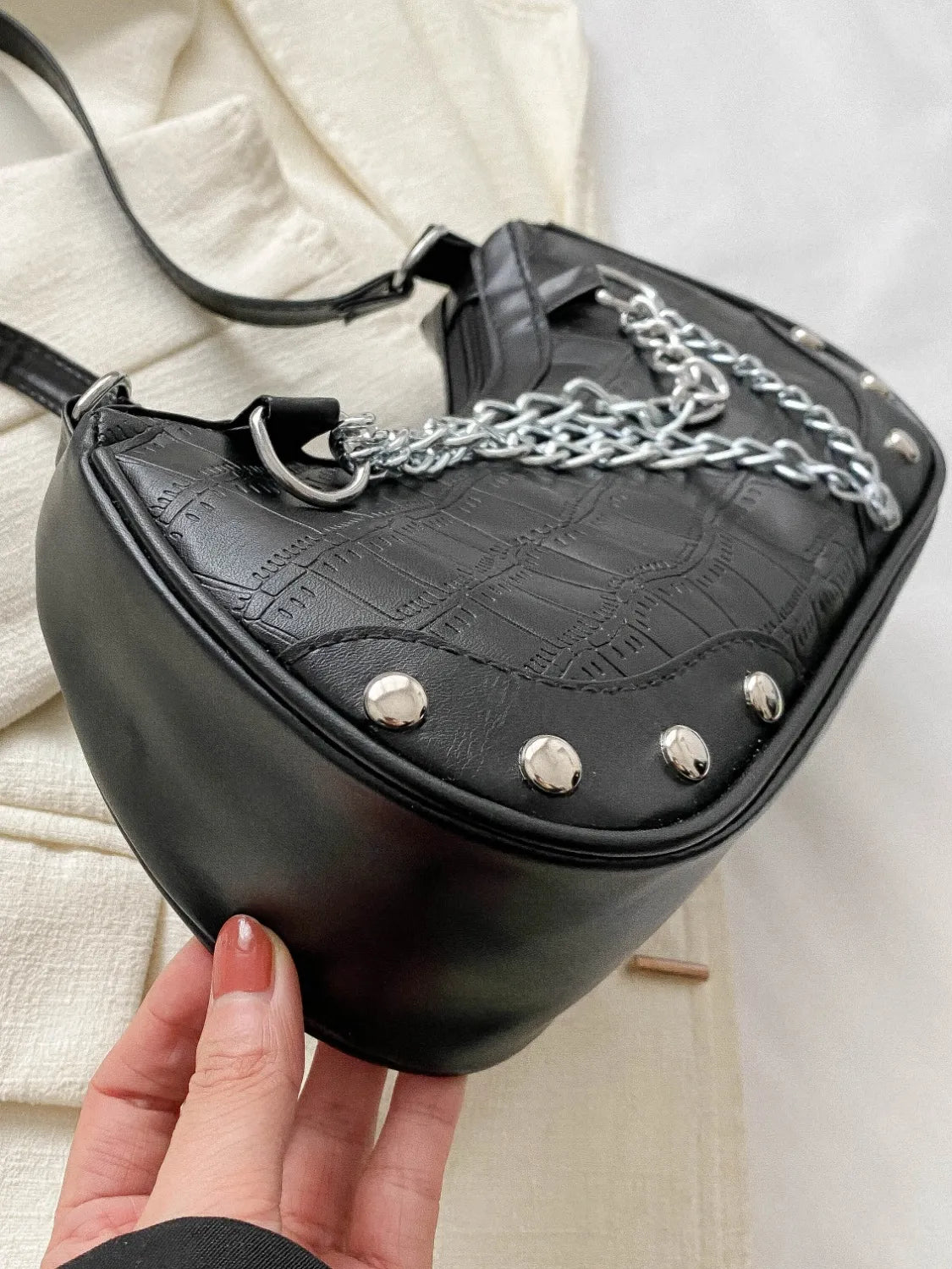 Chain PU Leather Shoulder BagBag