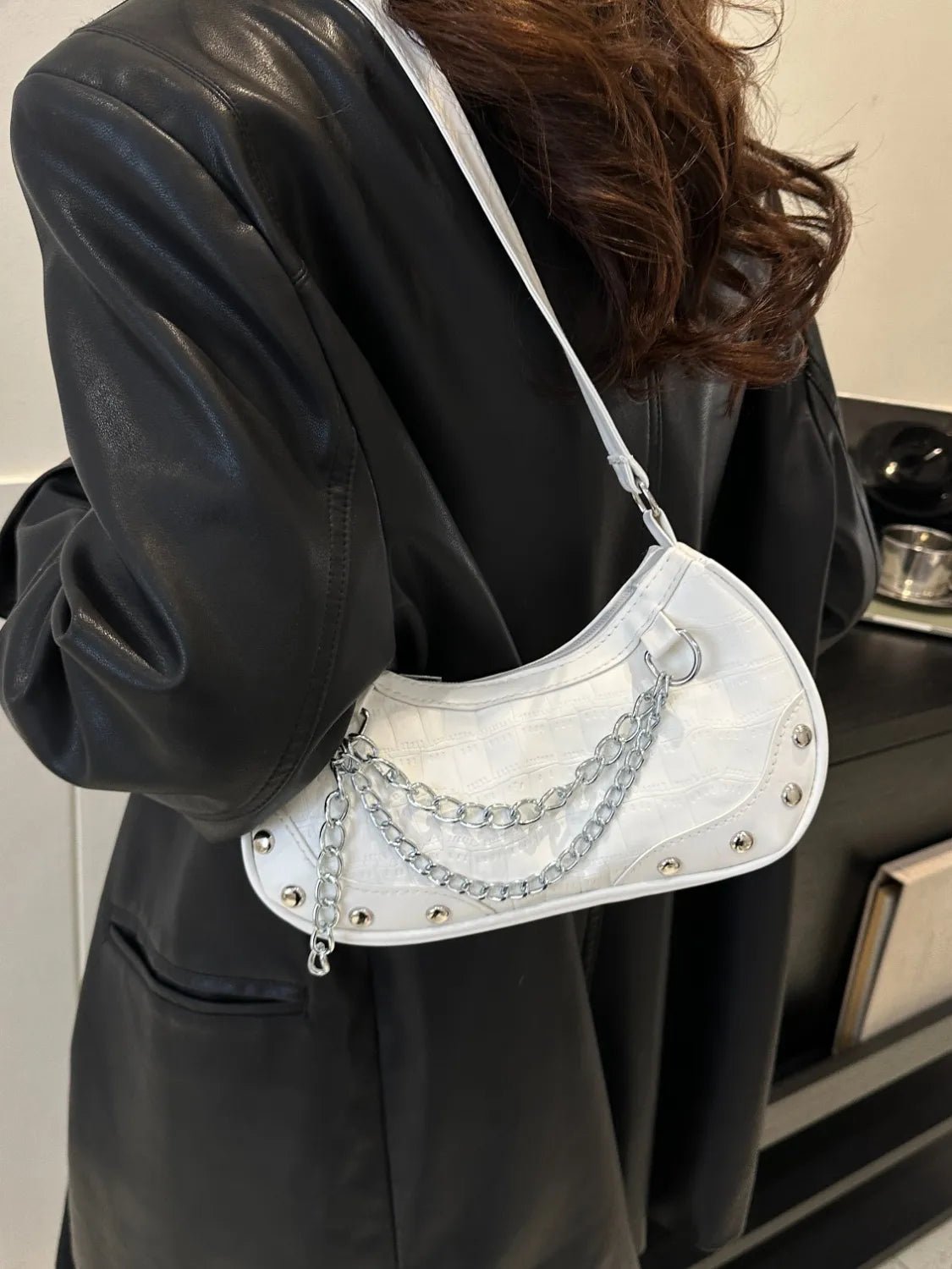 Chain PU Leather Shoulder BagBag