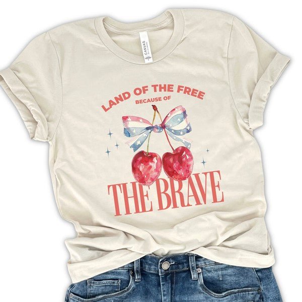 Cherries and Bow Women's American T-shirt