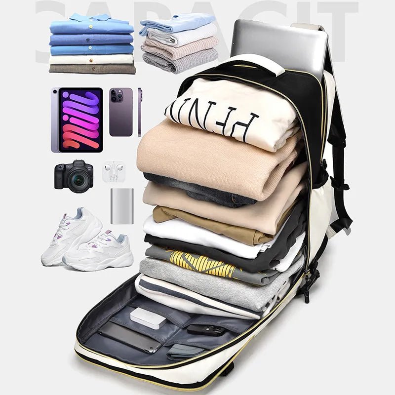 Color Block Multi - Pockets Backpack BagBag