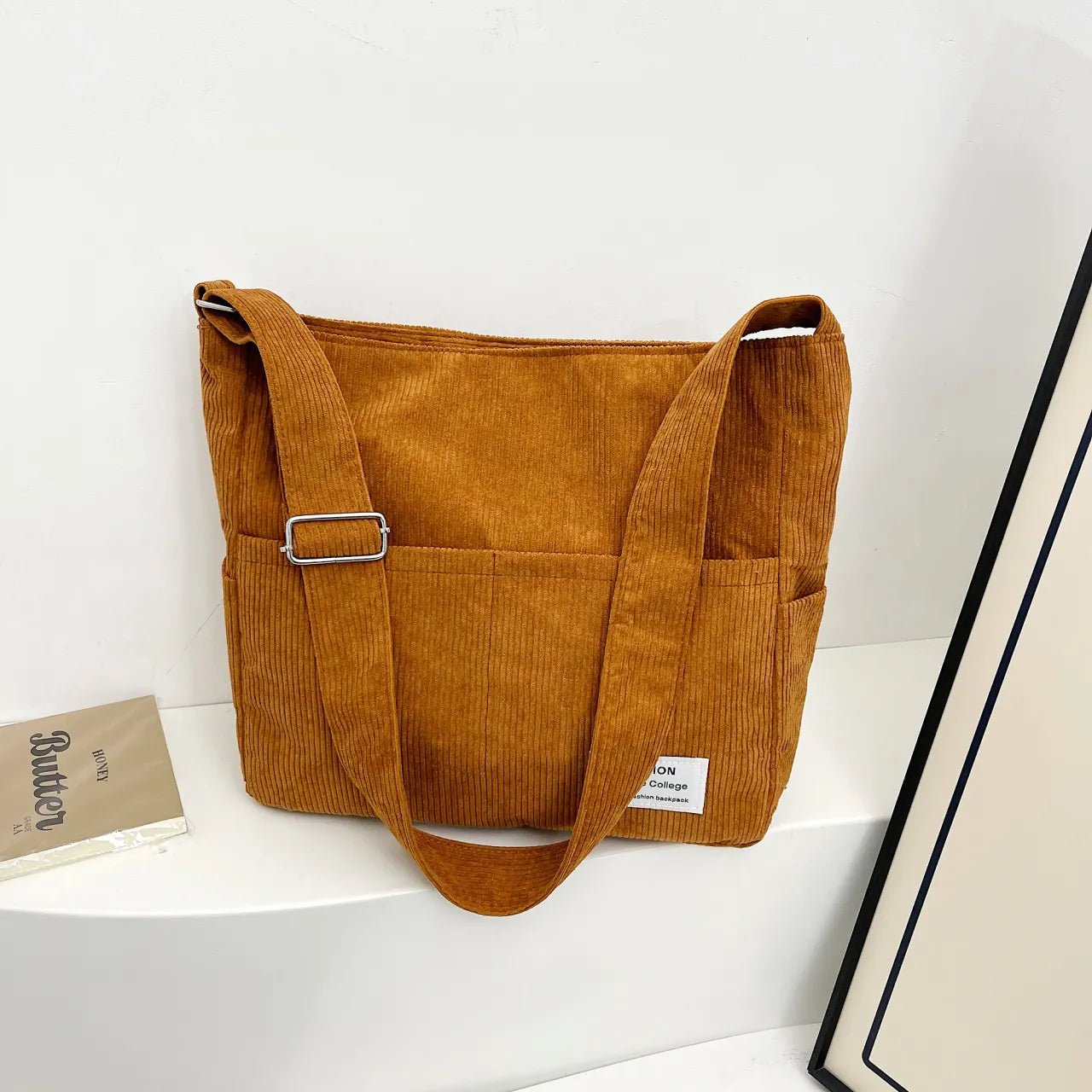 Corduroy Crossbody Messenger BagBag