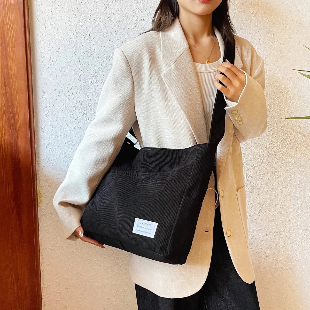 Corduroy Crossbody Messenger BagBag