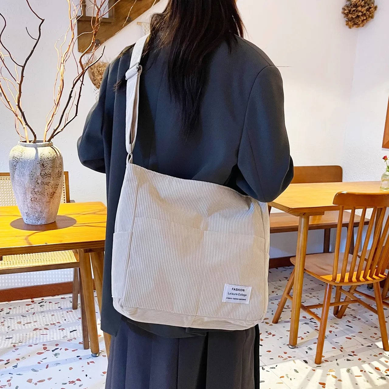 Corduroy Crossbody Messenger BagBag