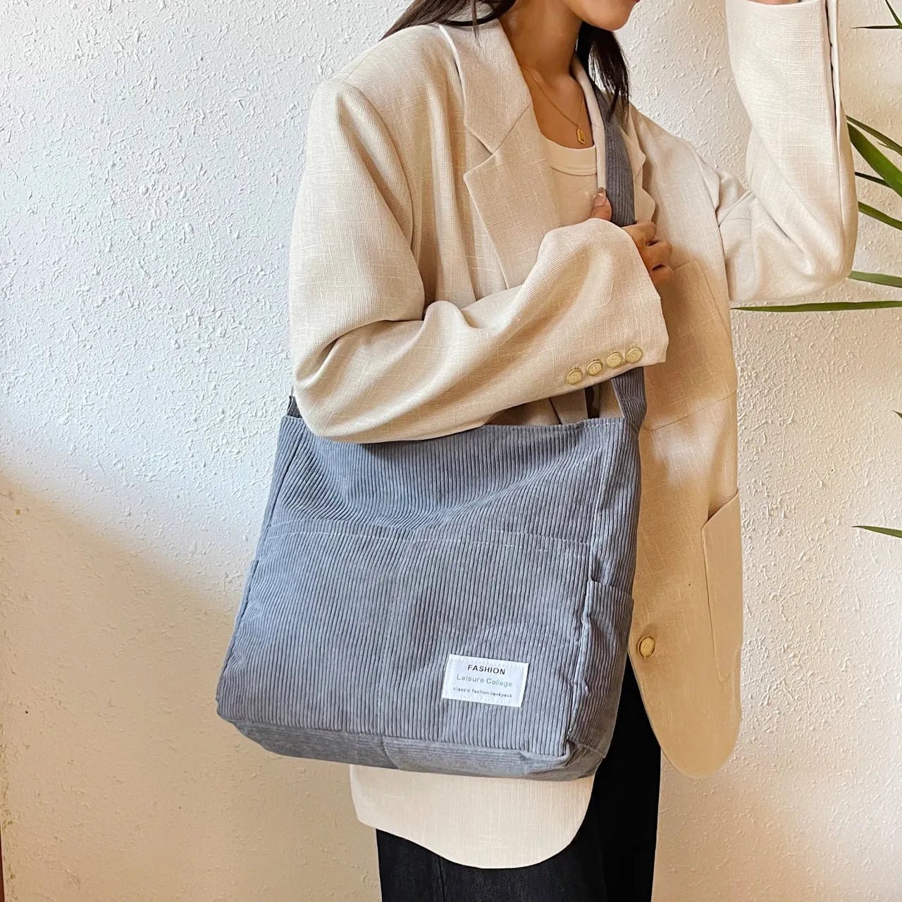 Corduroy Crossbody Messenger BagBag
