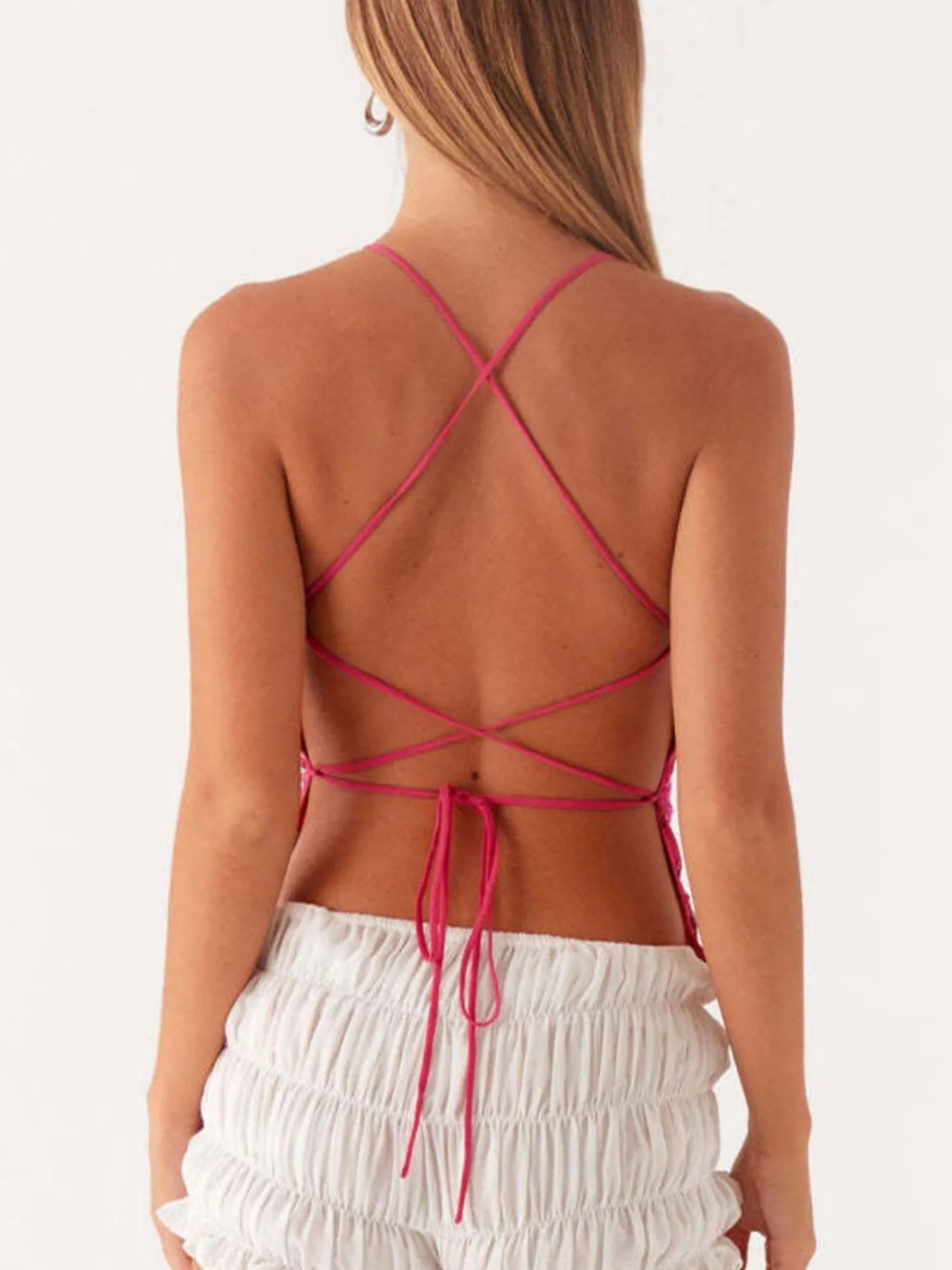 Crisscross Back V - Neck Cami