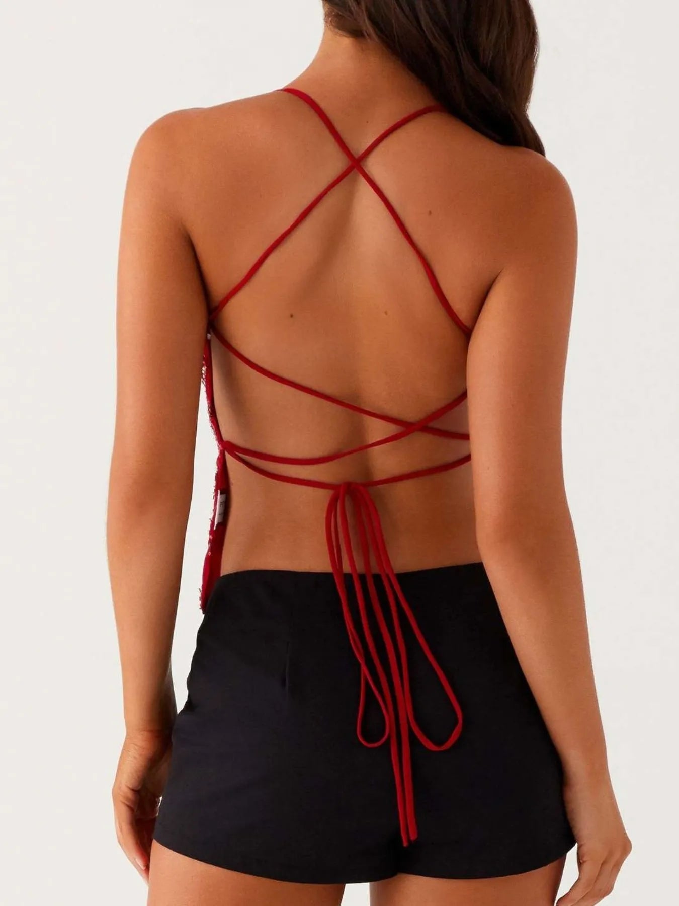 Crisscross Back V - Neck Cami