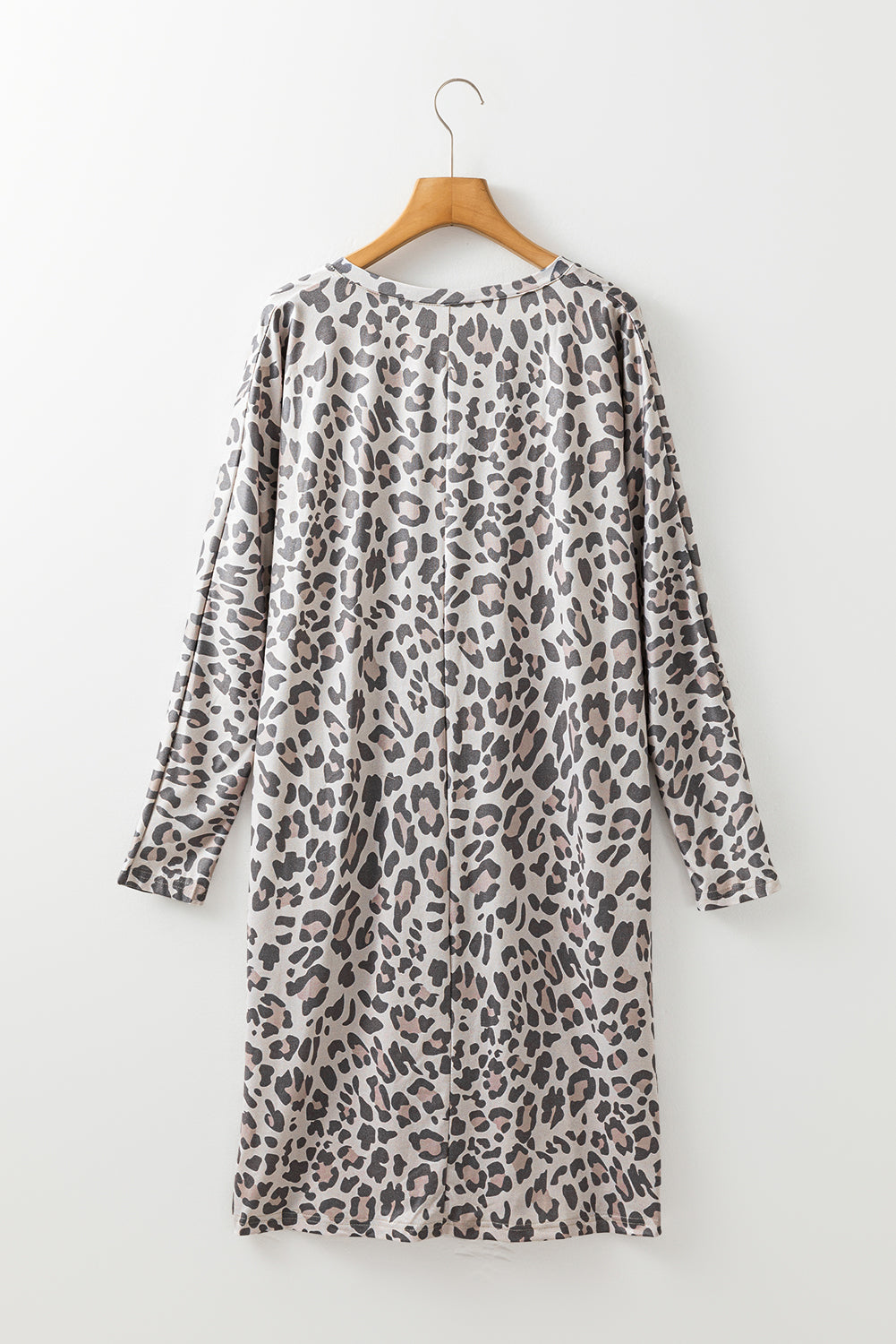 Leopard V-Neck Long Sleeve Dress - Classique Collection