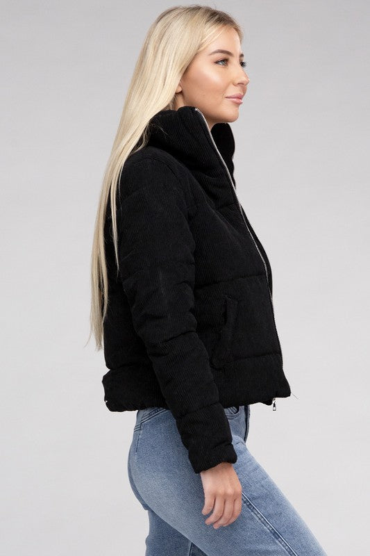 Corduroy Zip-Up Jacket - Classique Collection