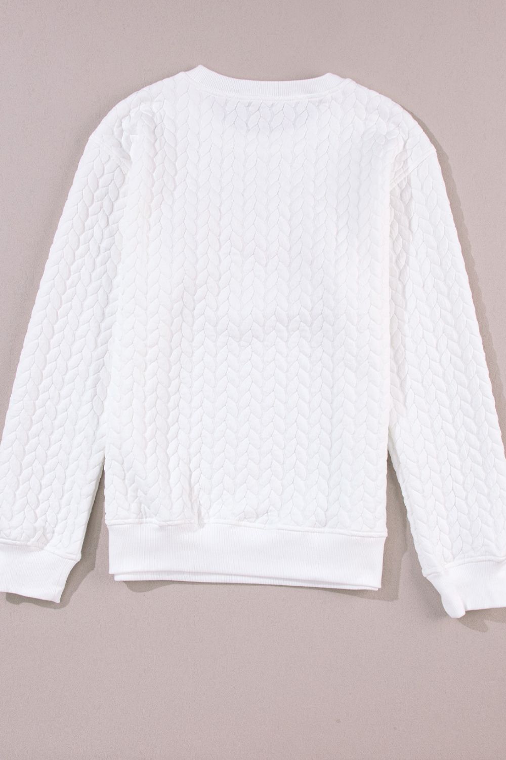 XOXO Heart Round Neck Dropped Shoulder Sweatshirt - ClassiQ