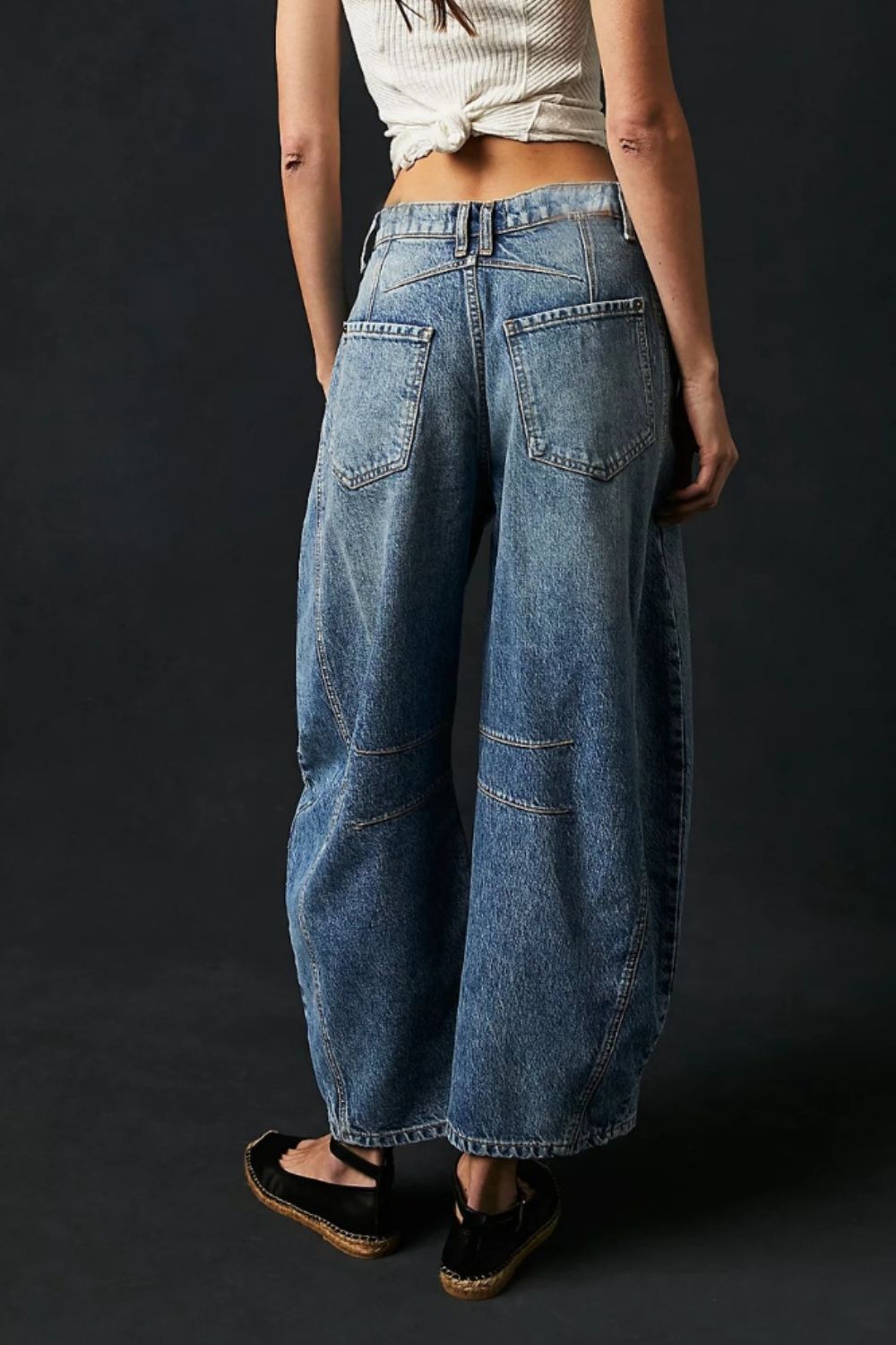 Wide Leg Jeans with Pockets - Classique Collection