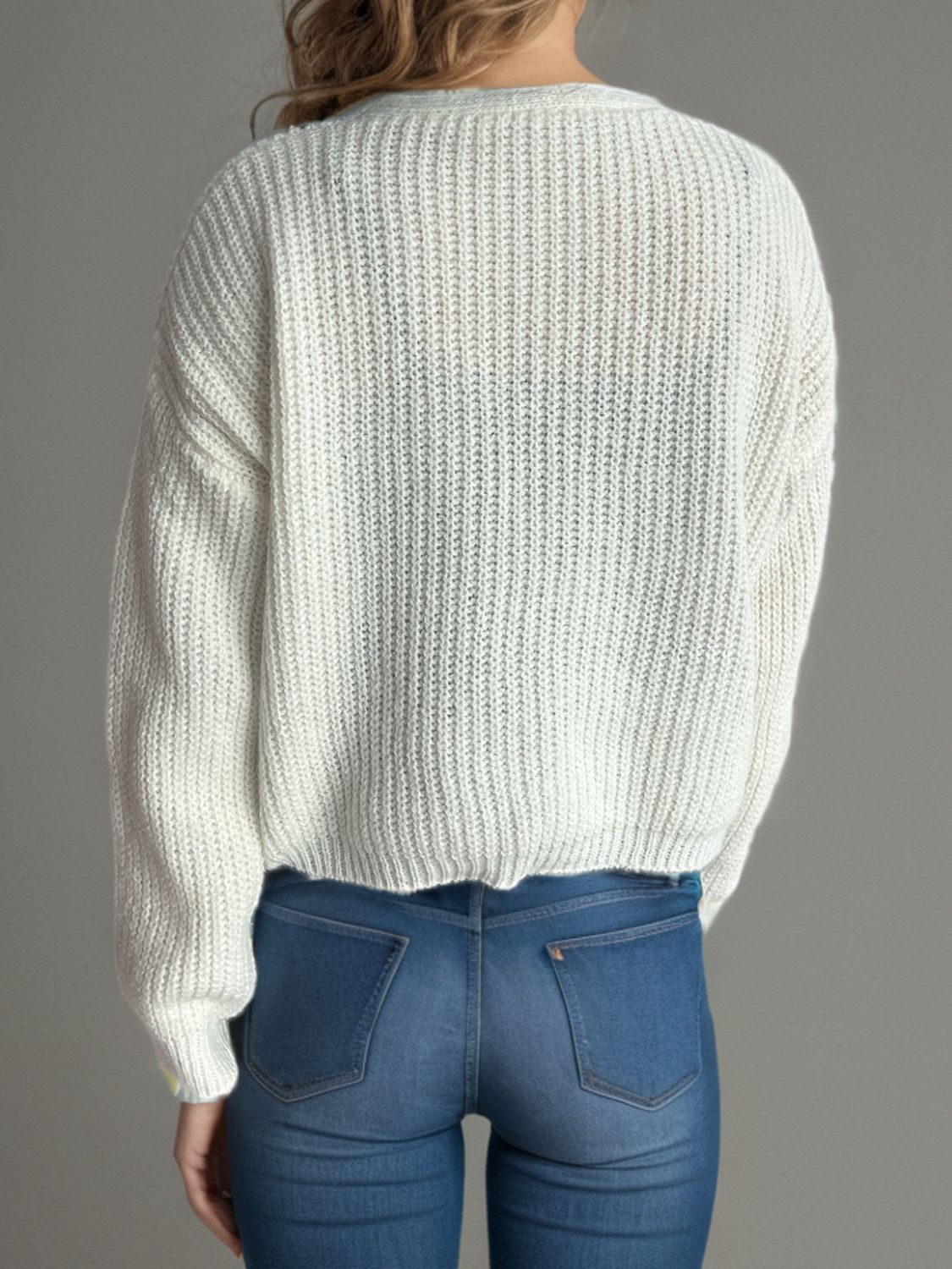 Button Down Long Sleeve Cardigan - ClassiQ
