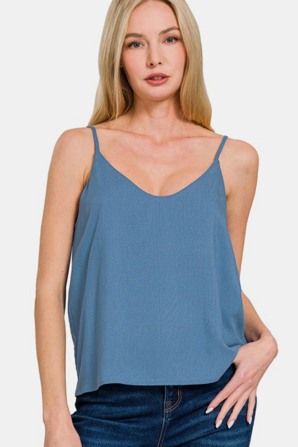 Zenana Two Layered Spaghetti Strap Cami - Classique Collection