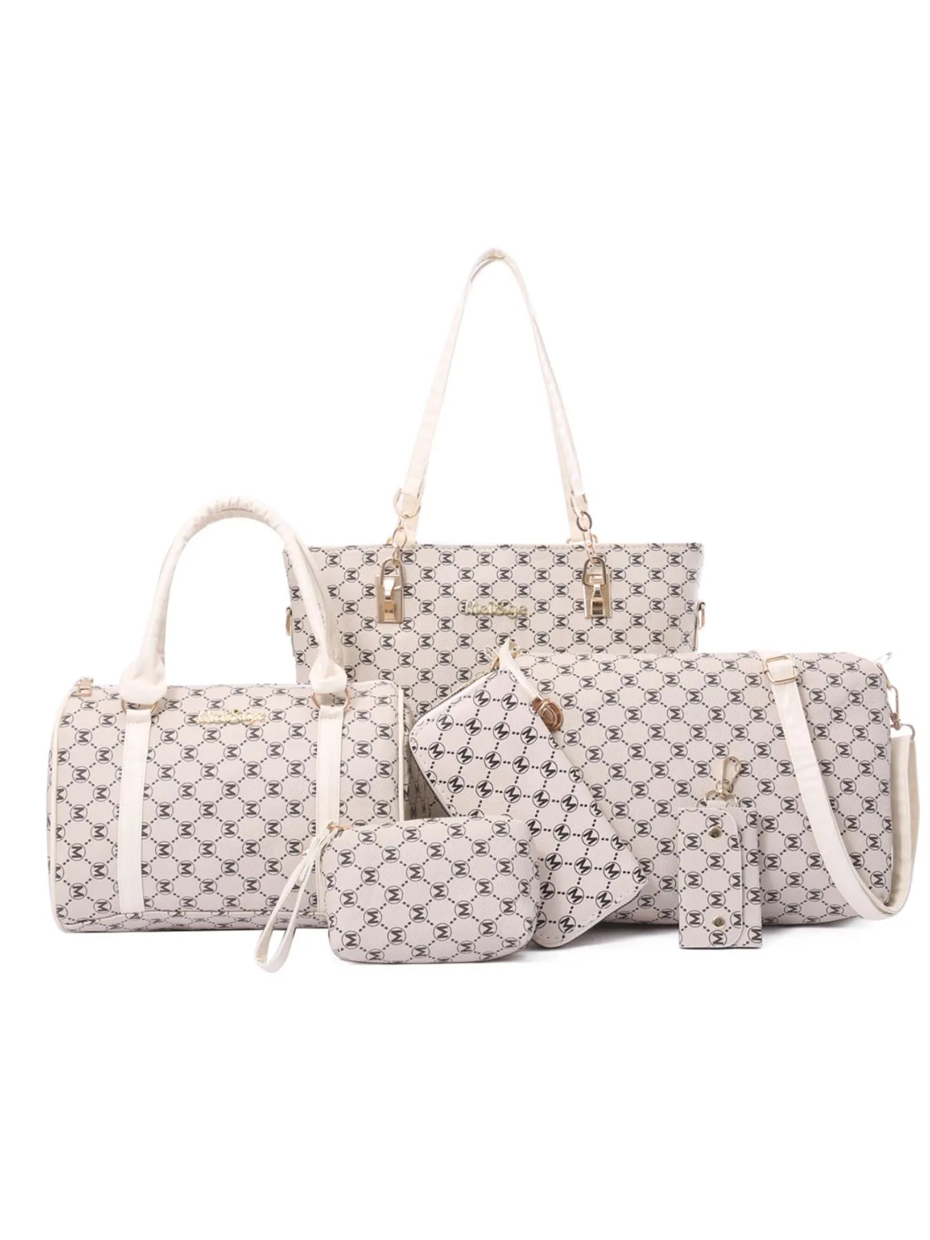 Diamond Pattern 6 - Piece Bag SetBag