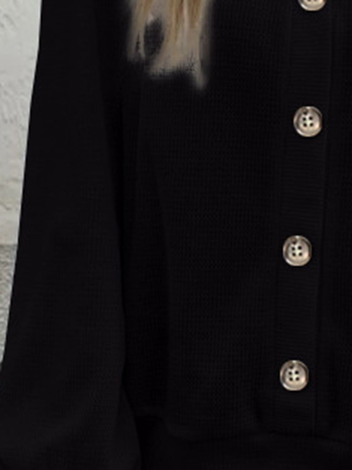 V-Neck Dropped Shoulder Blouse - Classique Collection