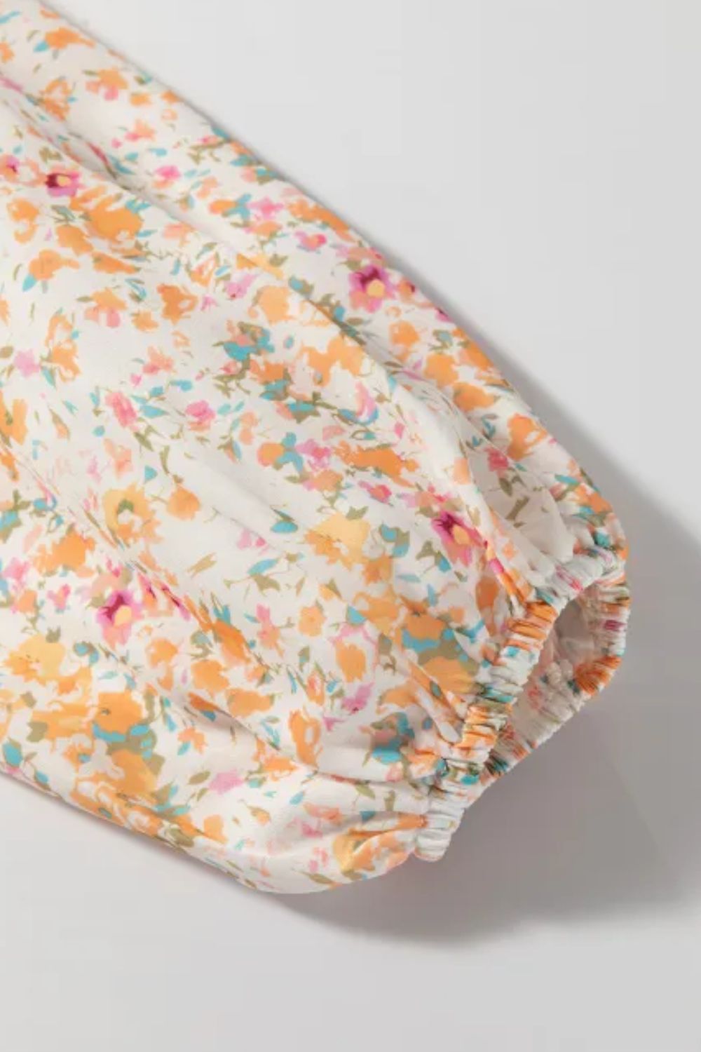 Printed V-Neck Balloon Sleeve Mini Dress - Classique Collection