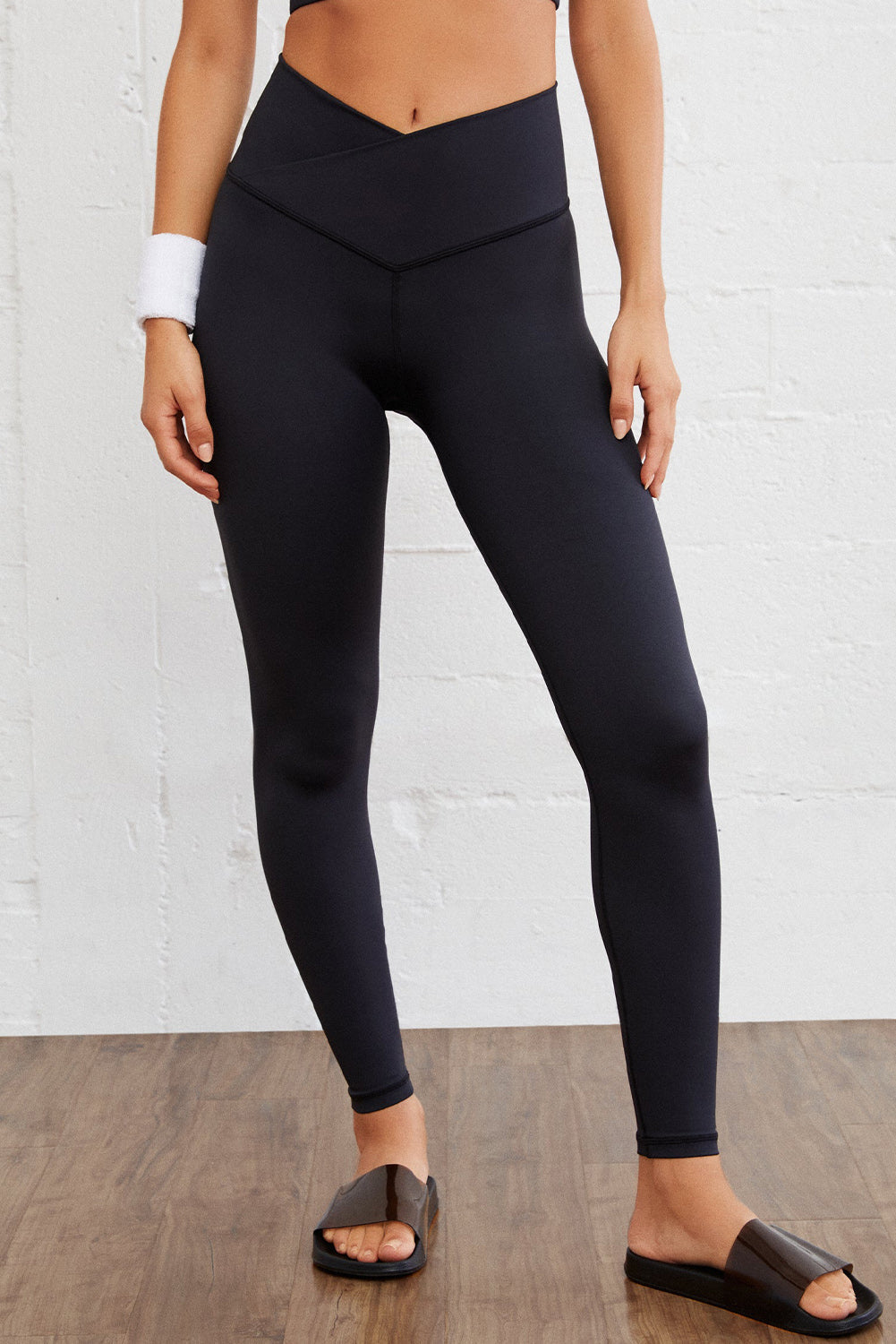 Black Arched Waist Seamless Active Leggings ClassiQ