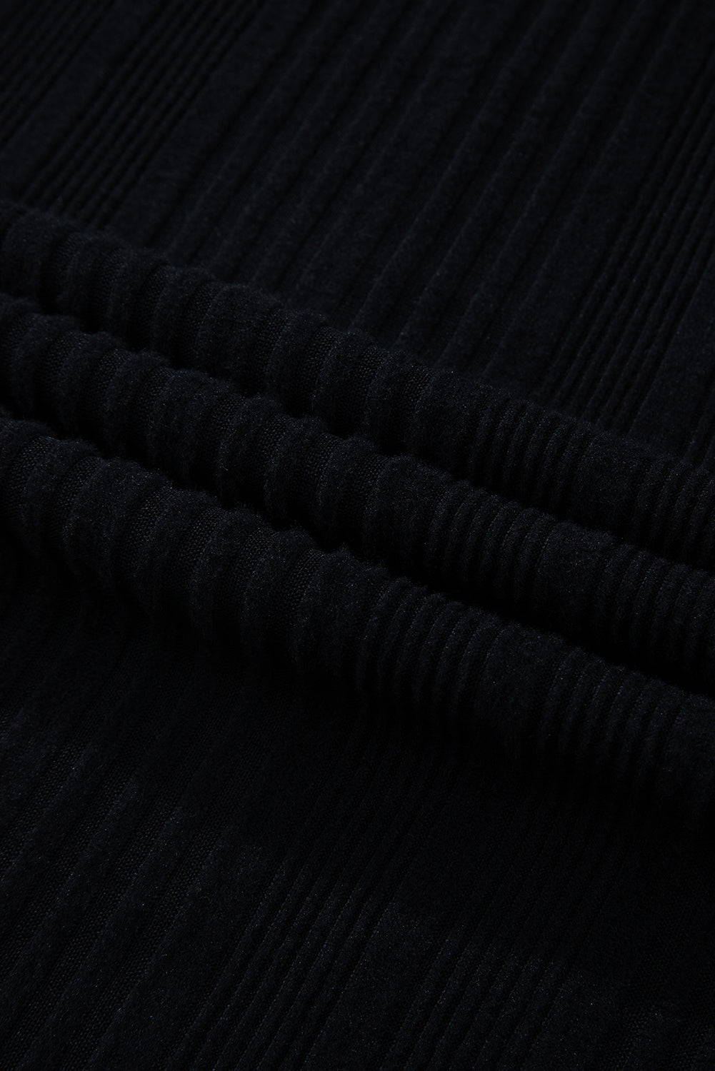 Color Block Drop Shoulder Long Sleeve Mini Dress - Classique Collection