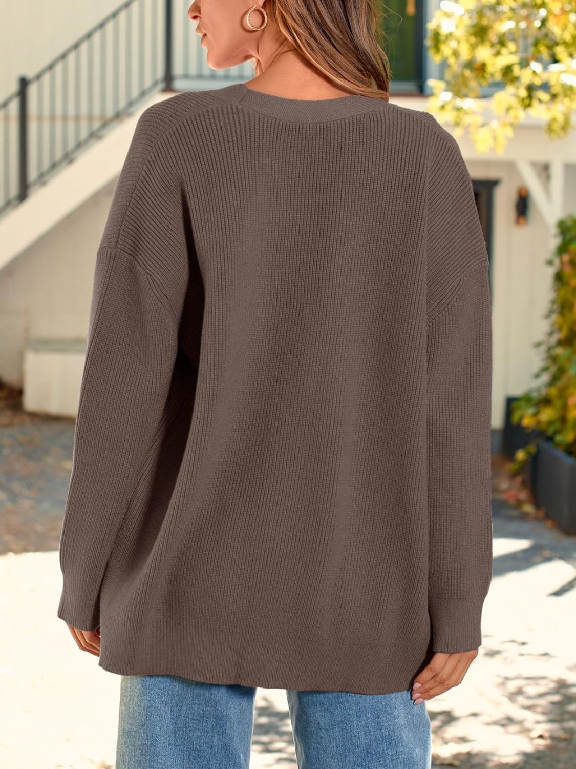 Button Down Long Sleeve Cardigan - Classique Collection