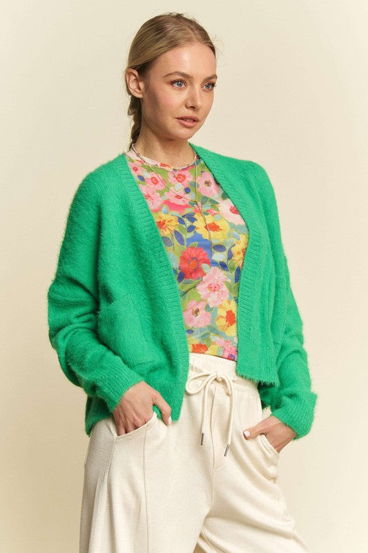 Davi & Dani Open Front Drop Shoulder Cardigan - Classique Collection