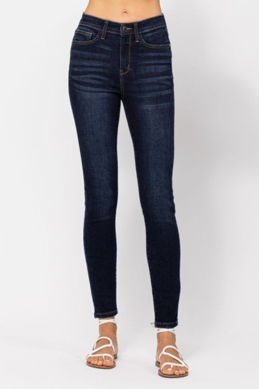 Judy Blue Full Size High Waist Handsand Skinny Jeans - Classique Collection