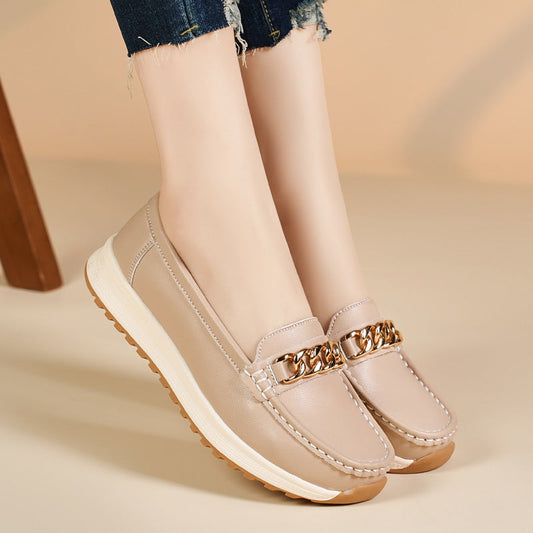 Women's Fashion Personality One Pedal Loafer ALPHIA