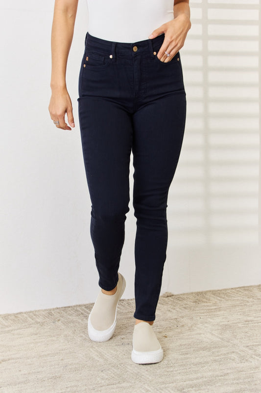 Judy Blue Full Size Garment Dyed Tummy Control Skinny Jeans - Classique Collection