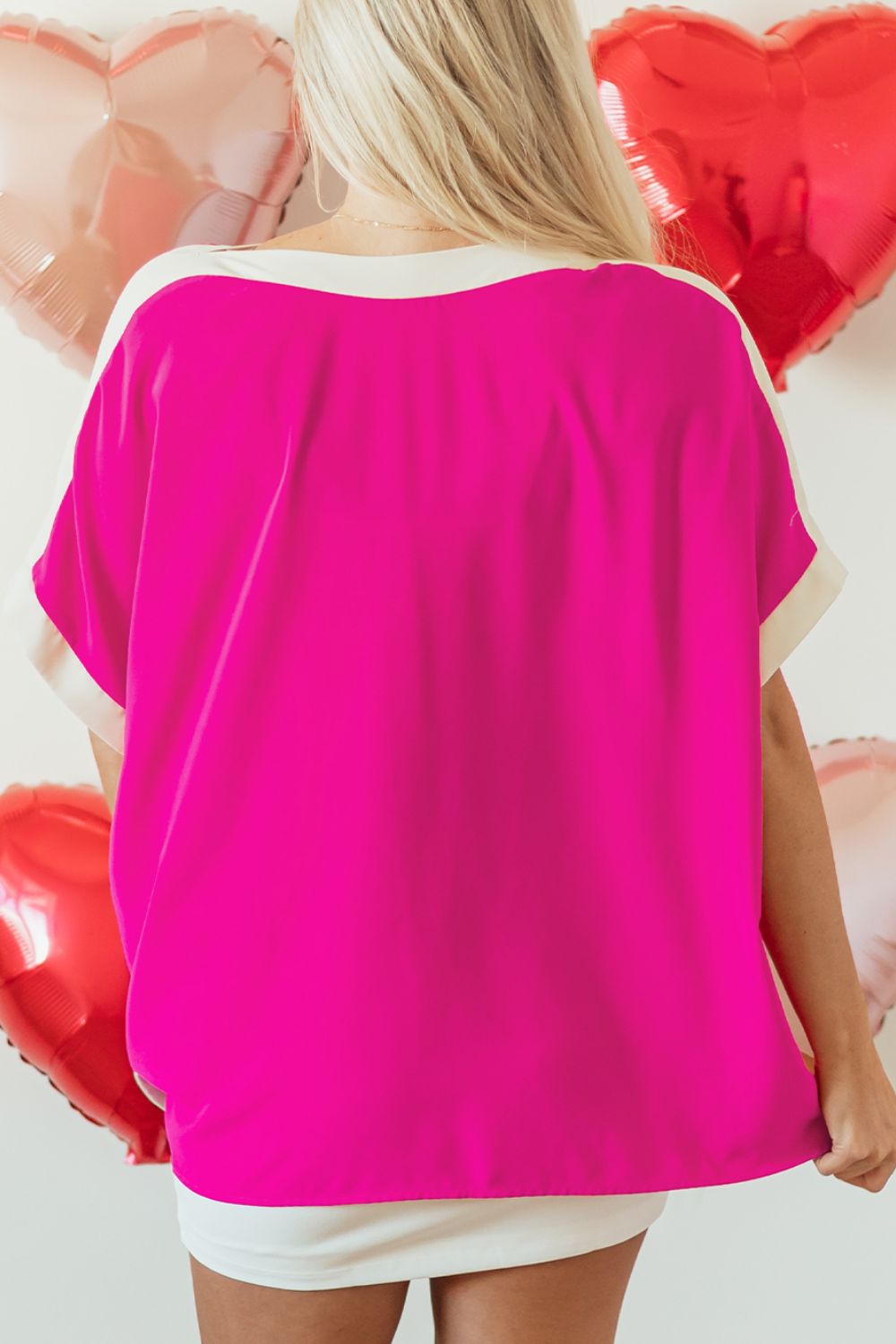 Boat Neck Half Sleeve Blouse - Classique Collection