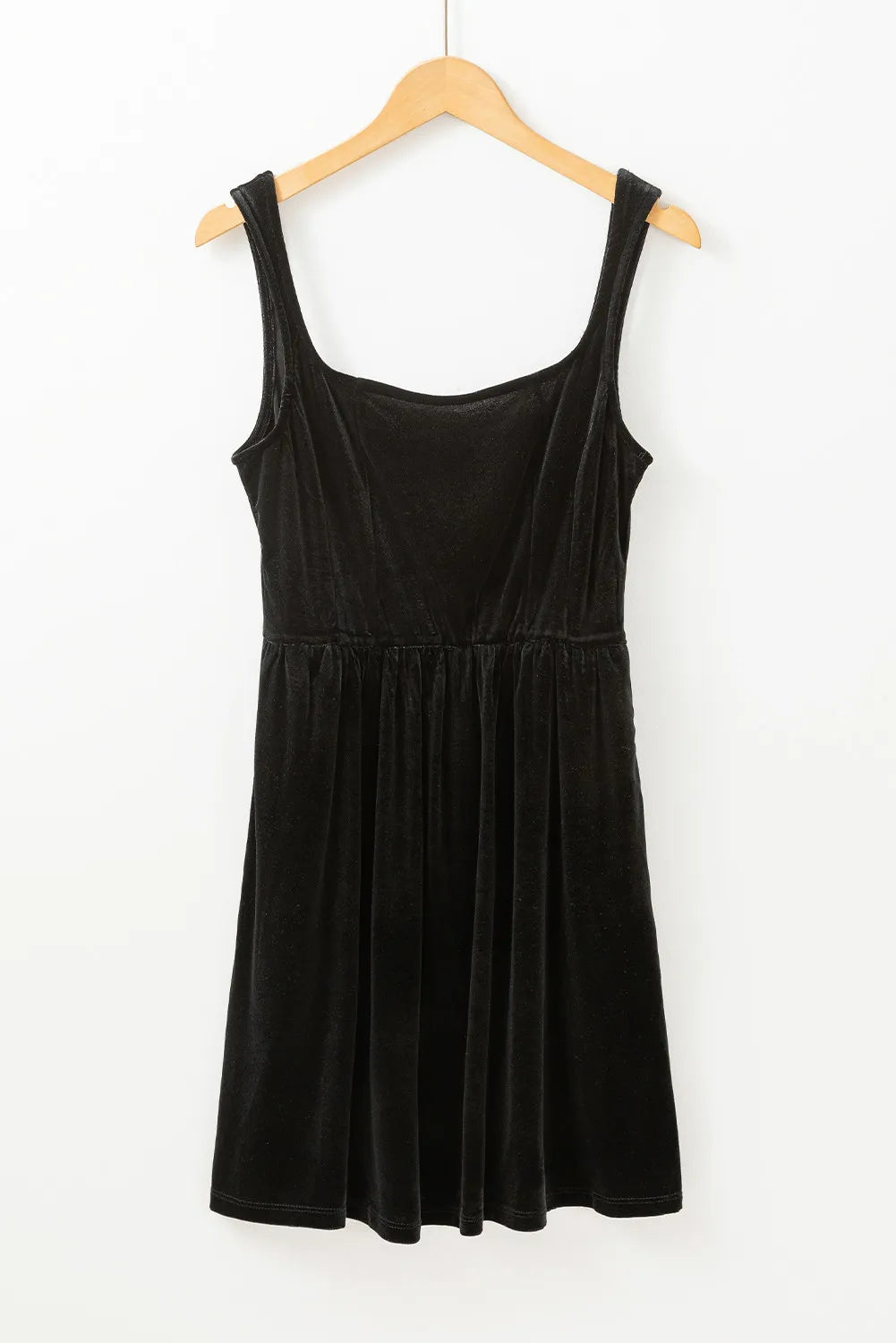 Wide Strap Mini Dress with Pockets - Classique Collection