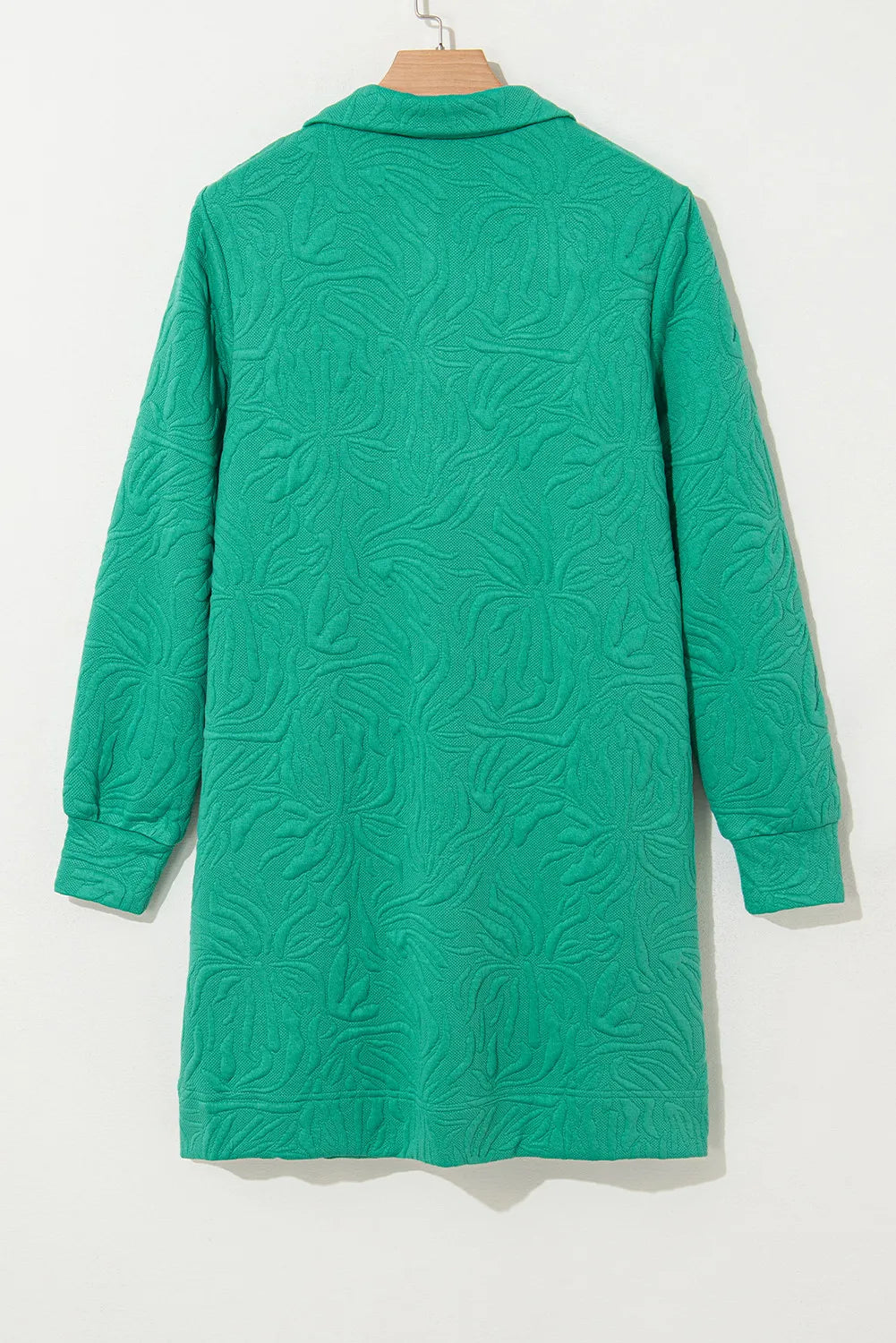 Texture Quarter Zip Long Sleeve Mini Dress - Classique Collection