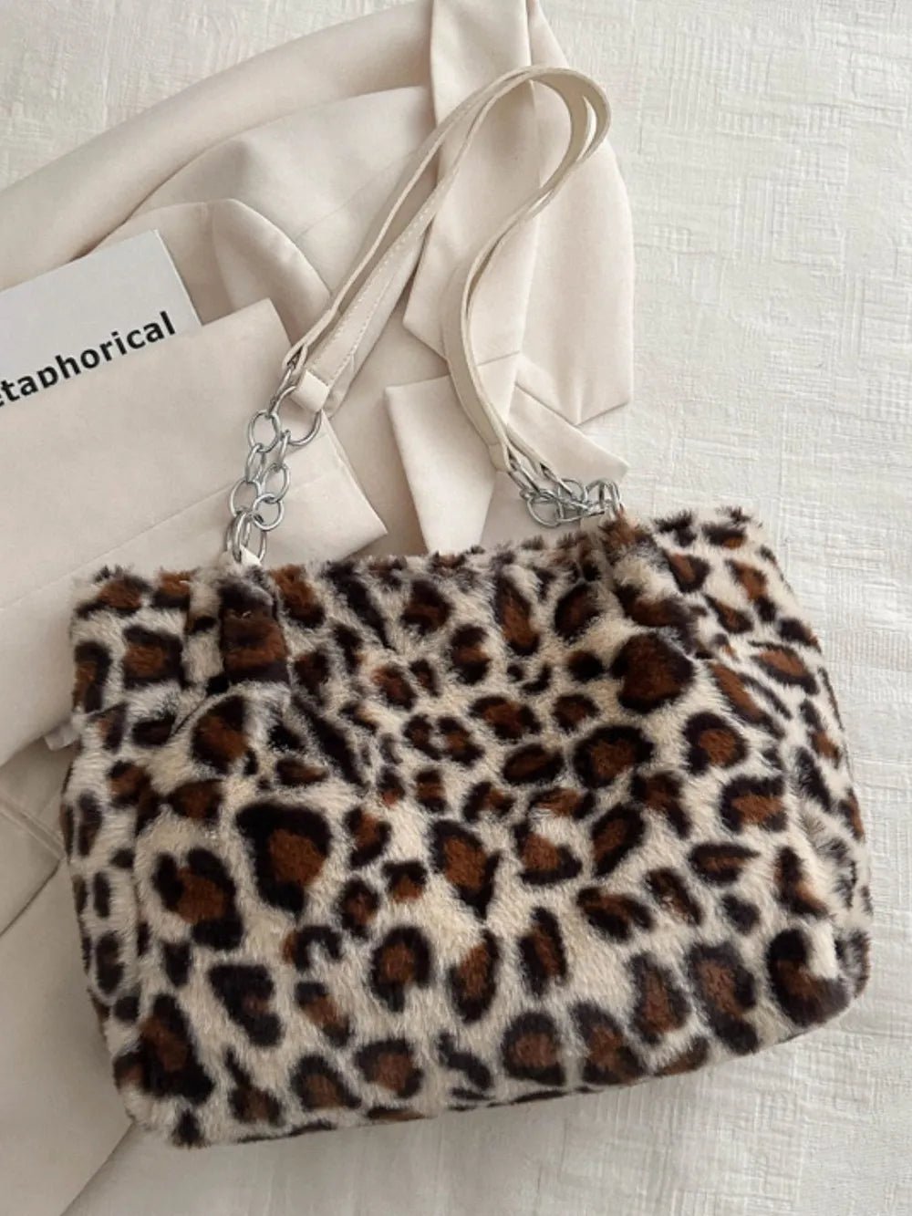 Faux Fur Leopard Shoulder BagBag
