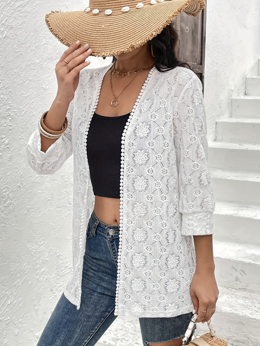 Lace Open Front Cover Up - Classique Collection