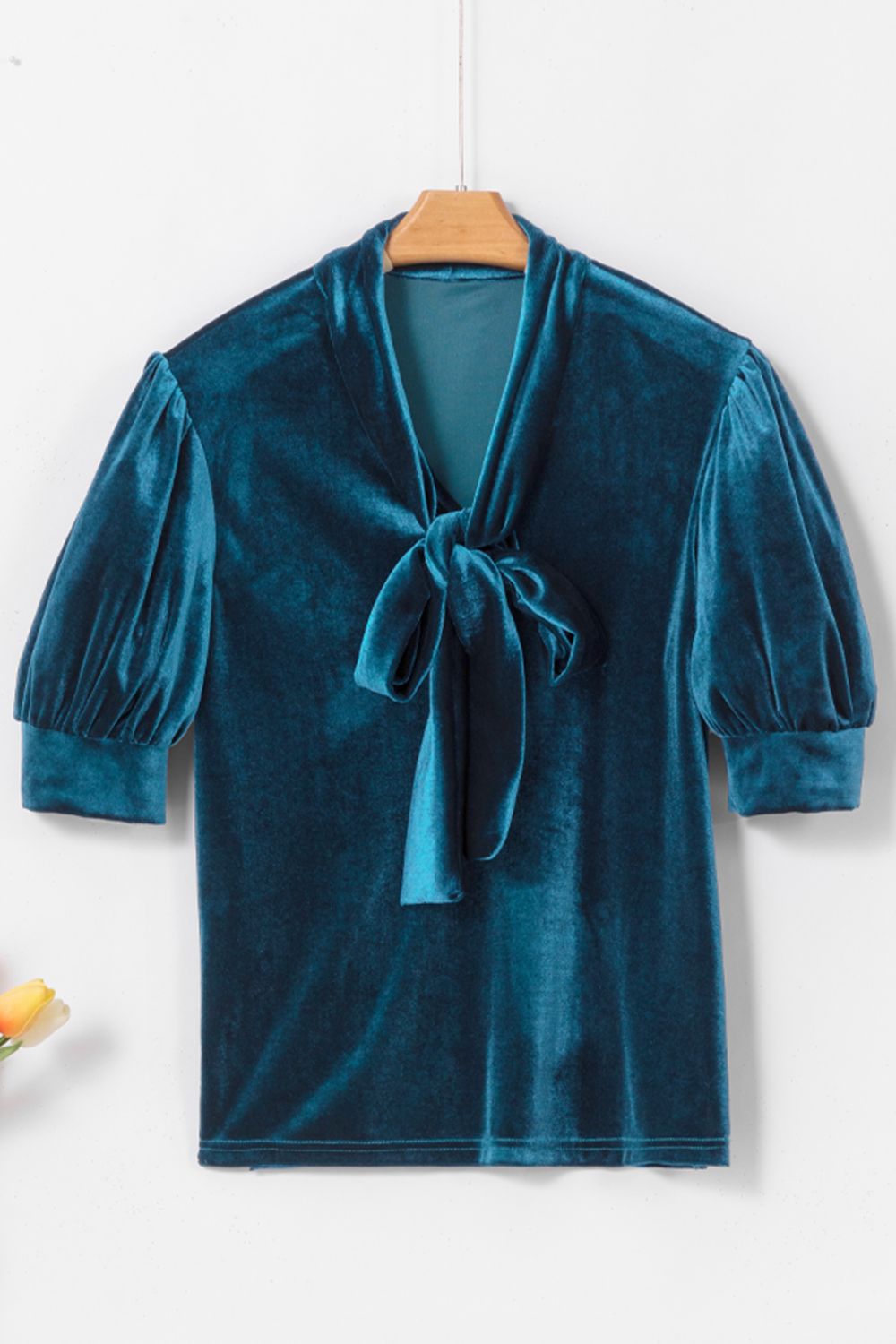 Tie Neck Half Sleeve Blouse - Classique Collection