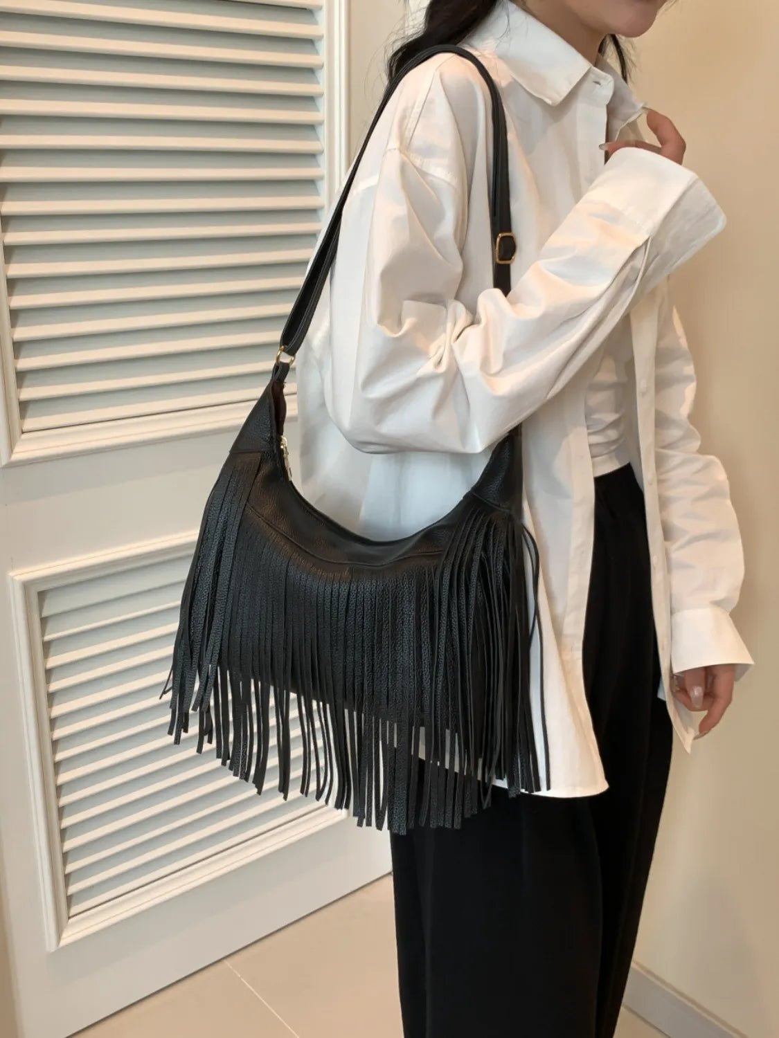 Fringe PU Leather Shoulder BagBag
