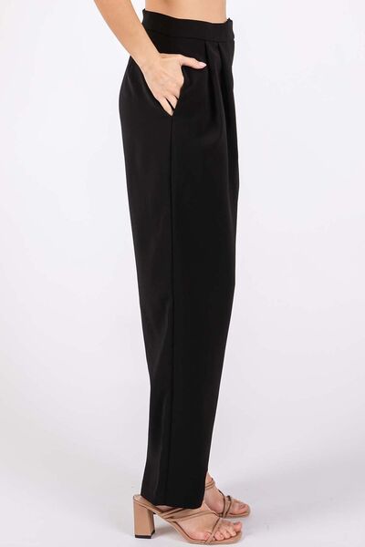 GeeGee High - Waisted Pleated Pants