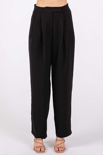 GeeGee High - Waisted Pleated Pants