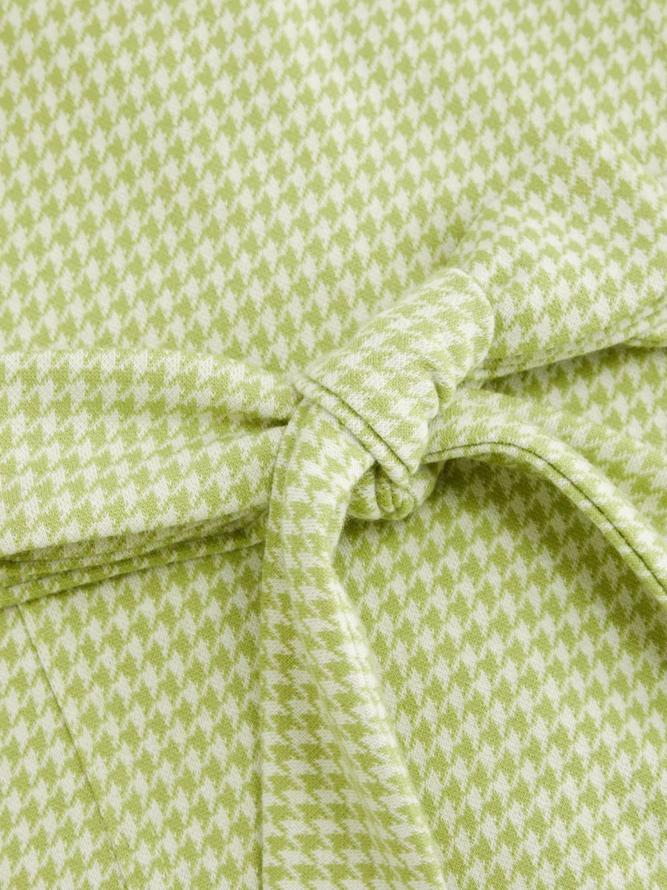 Gingham Button - Front A - Line Mini Dress