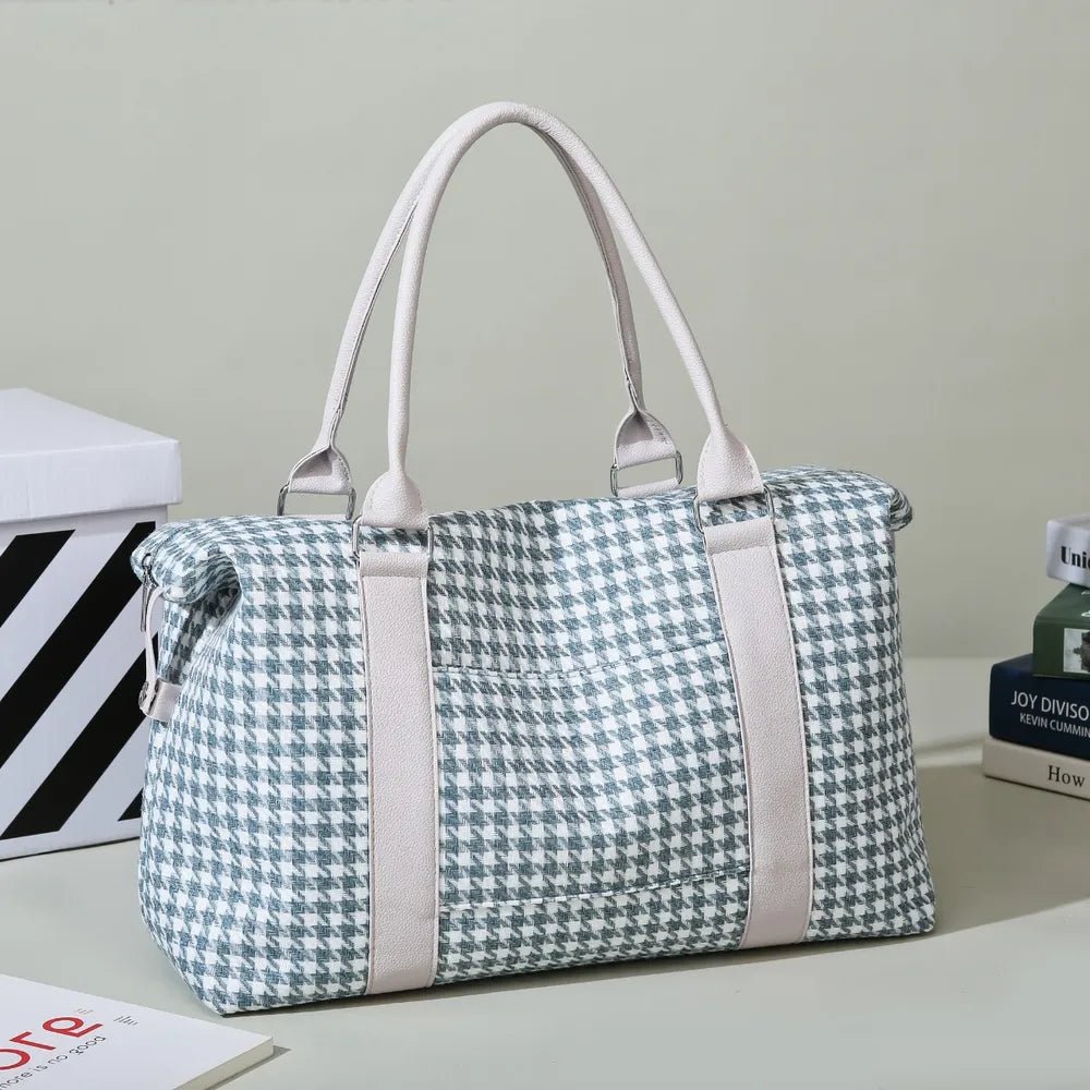Houndstooth Canvas Travel BagBag