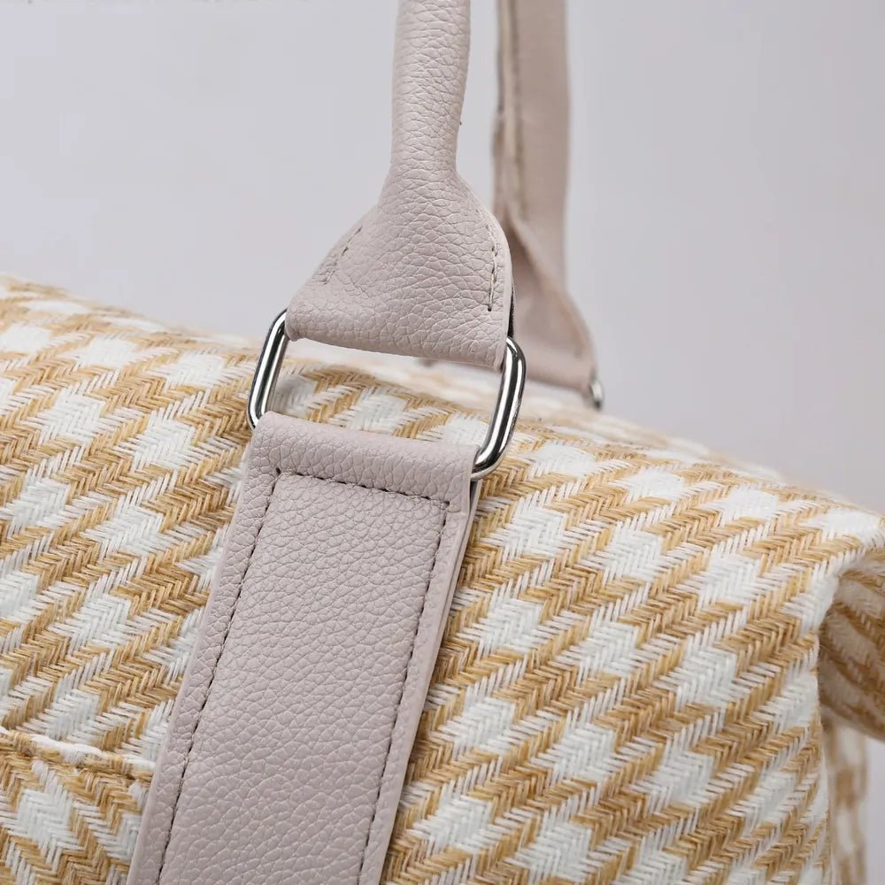 Houndstooth Canvas Travel BagBag