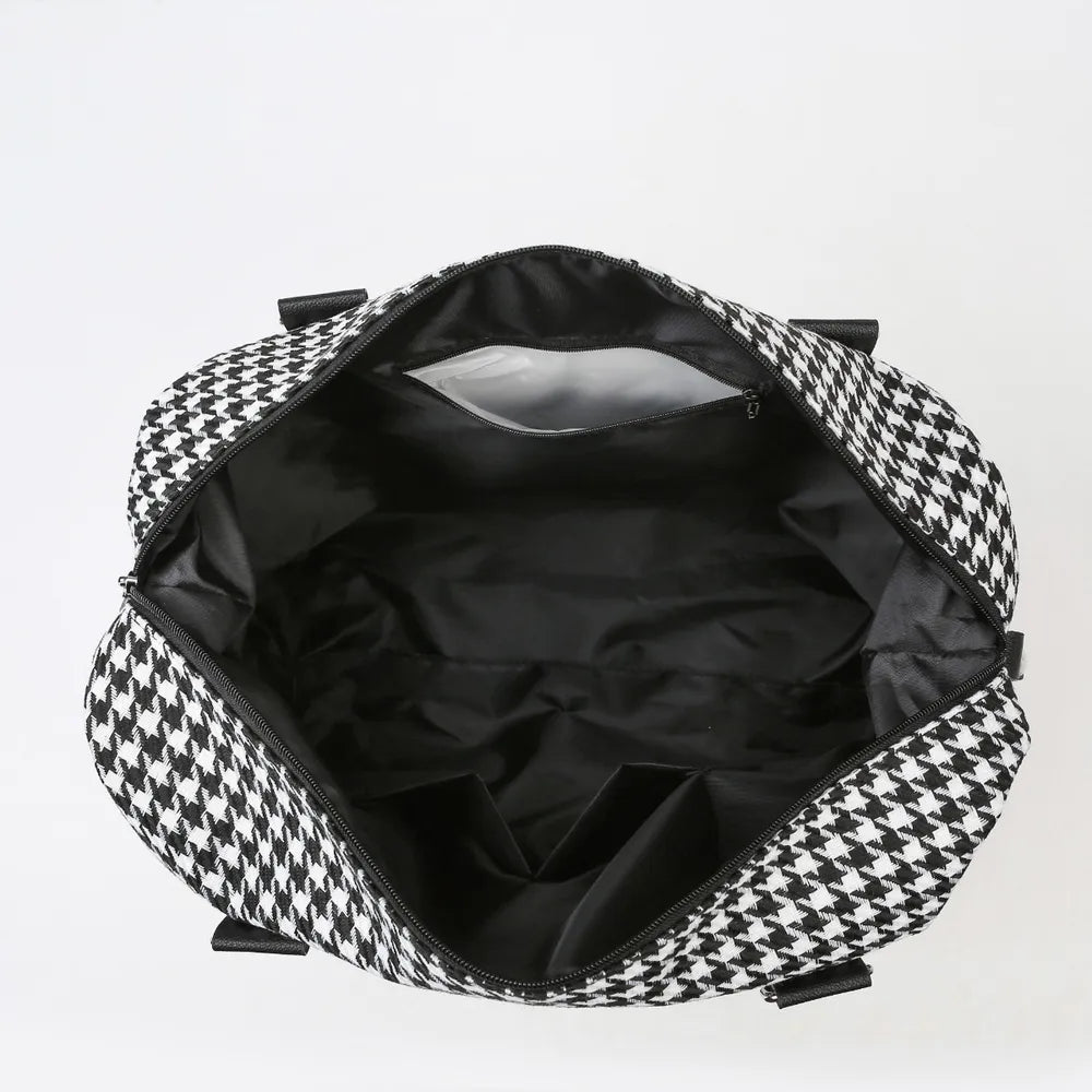 Houndstooth Canvas Travel BagBag