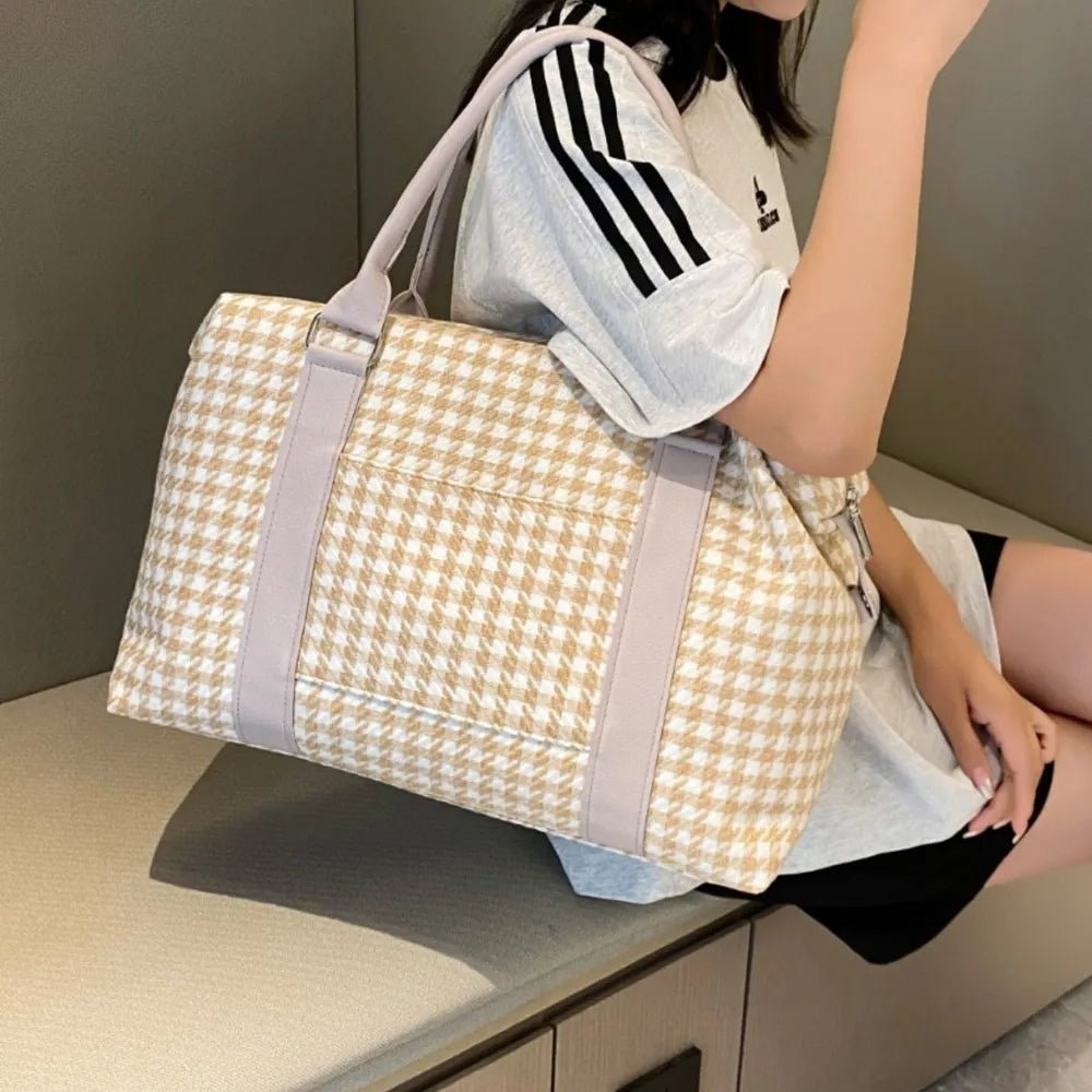 Houndstooth Canvas Travel BagBag