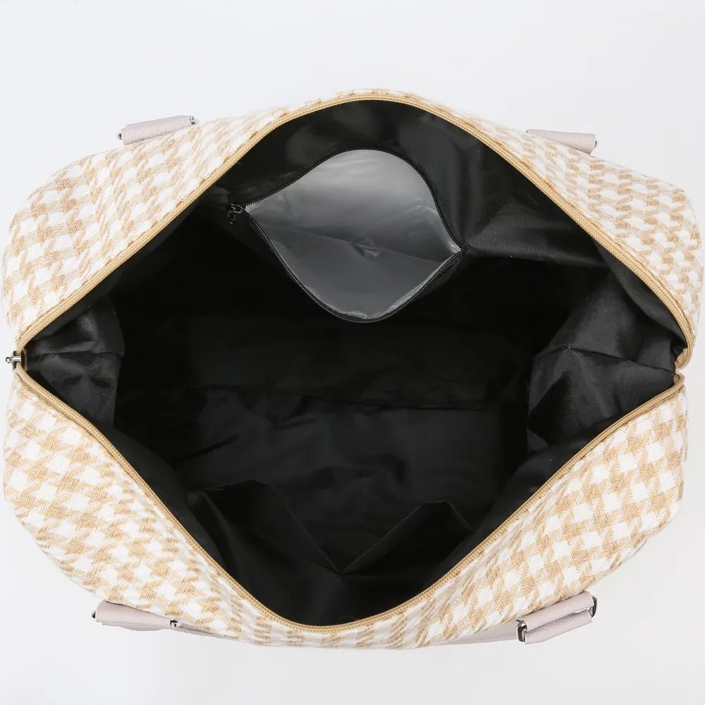 Houndstooth Canvas Travel BagBag
