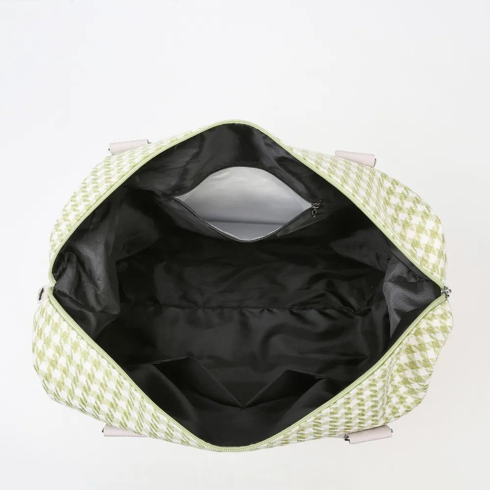 Houndstooth Canvas Travel BagBag