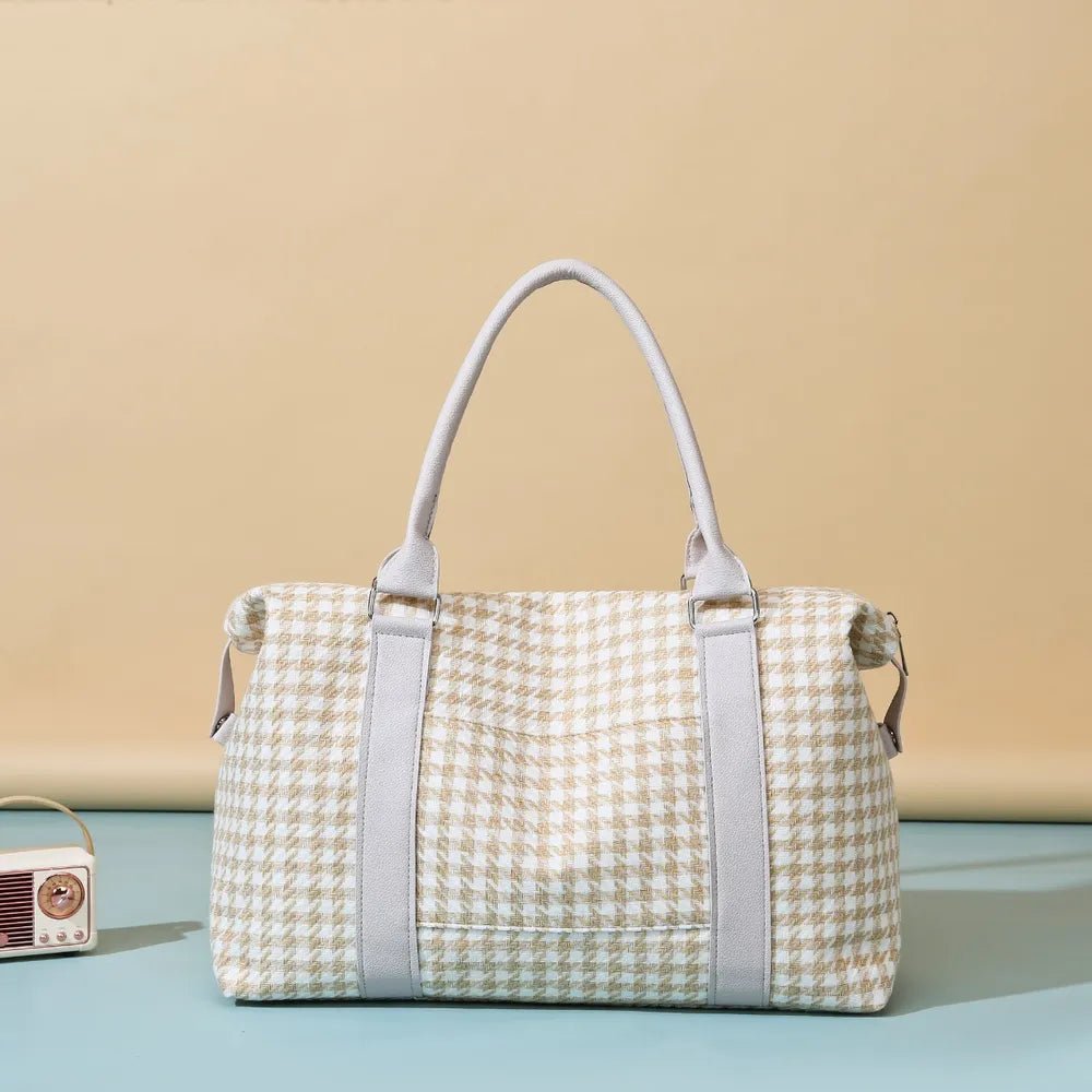 Houndstooth Canvas Travel BagBag