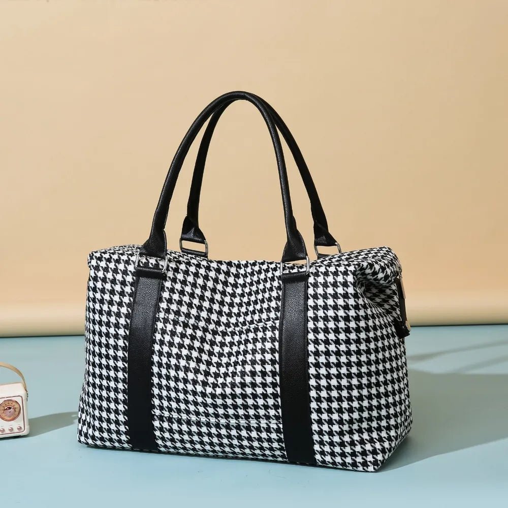 Houndstooth Canvas Travel BagBag