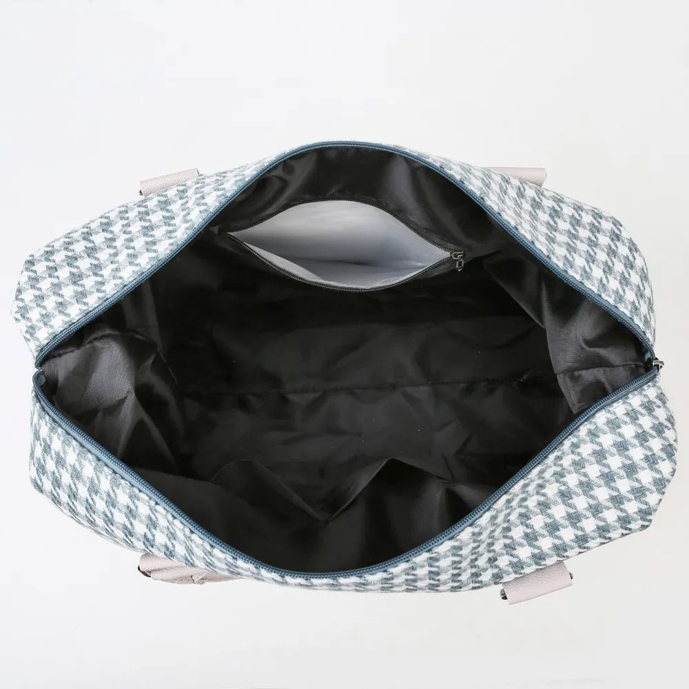 Houndstooth Canvas Travel BagBag
