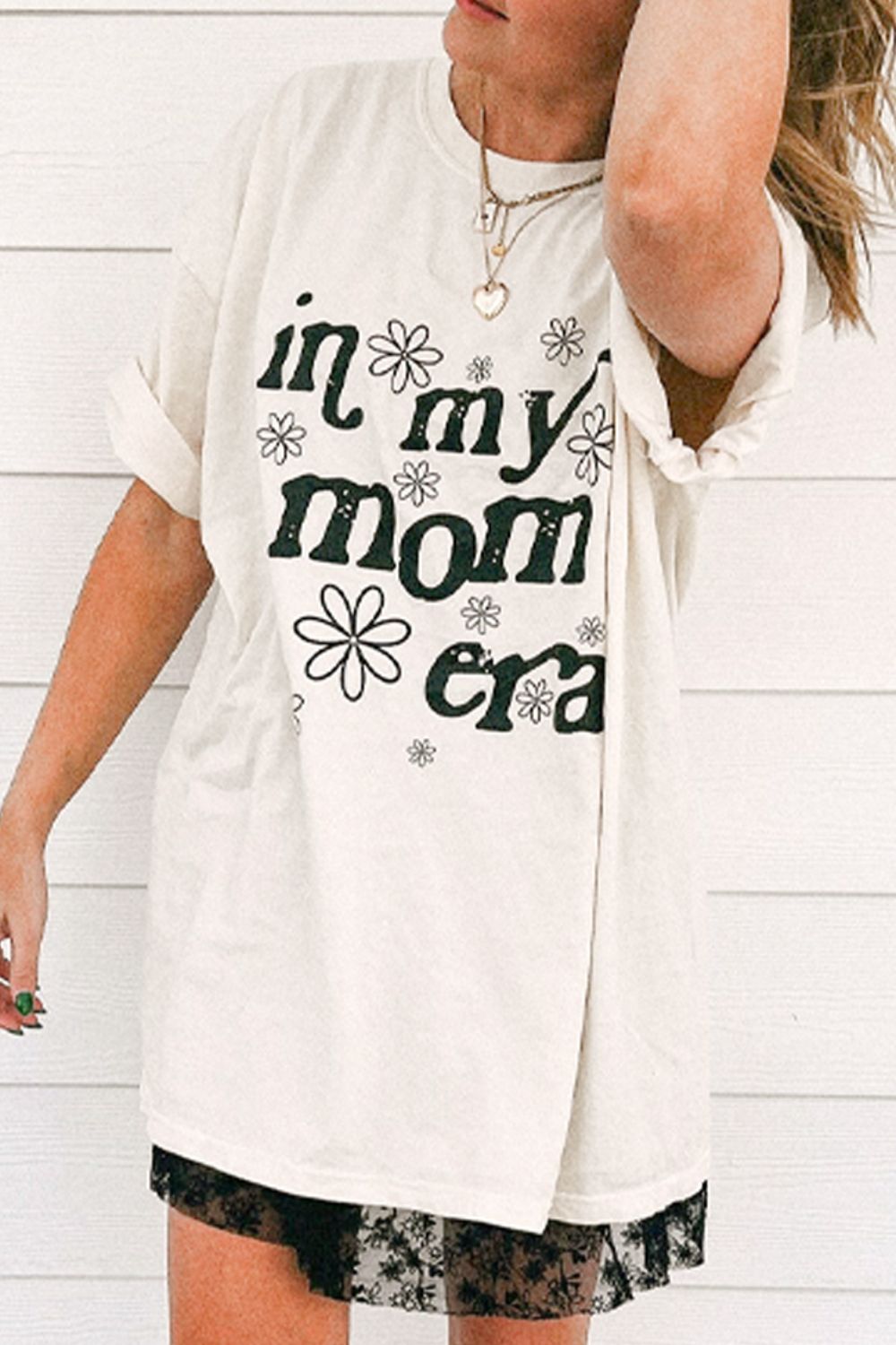 IN MY MOM ERA Round Neck Short Sleeve T-Shirt - ClassiQ