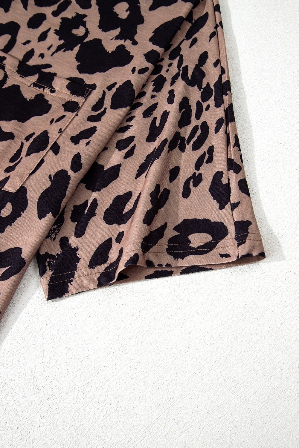 Leopard V - Neck Half Sleeve T-Shirt