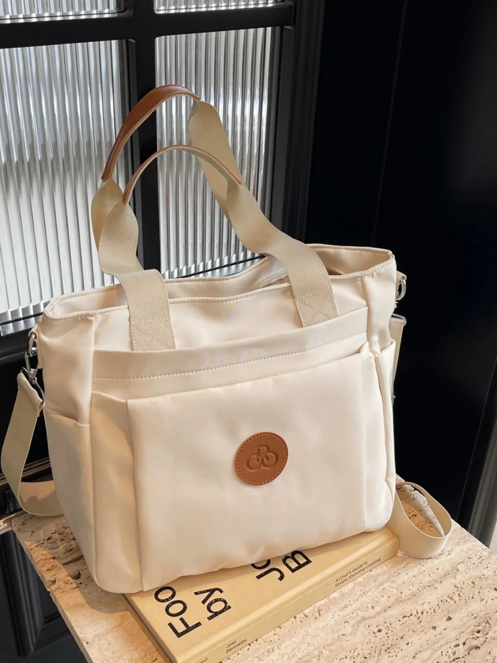 Nylon Solid Color Tote BagBag